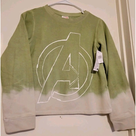Marvel Other - NWT Disney Marvel Avengers Youth 11/12 Army Green Sweatshirt